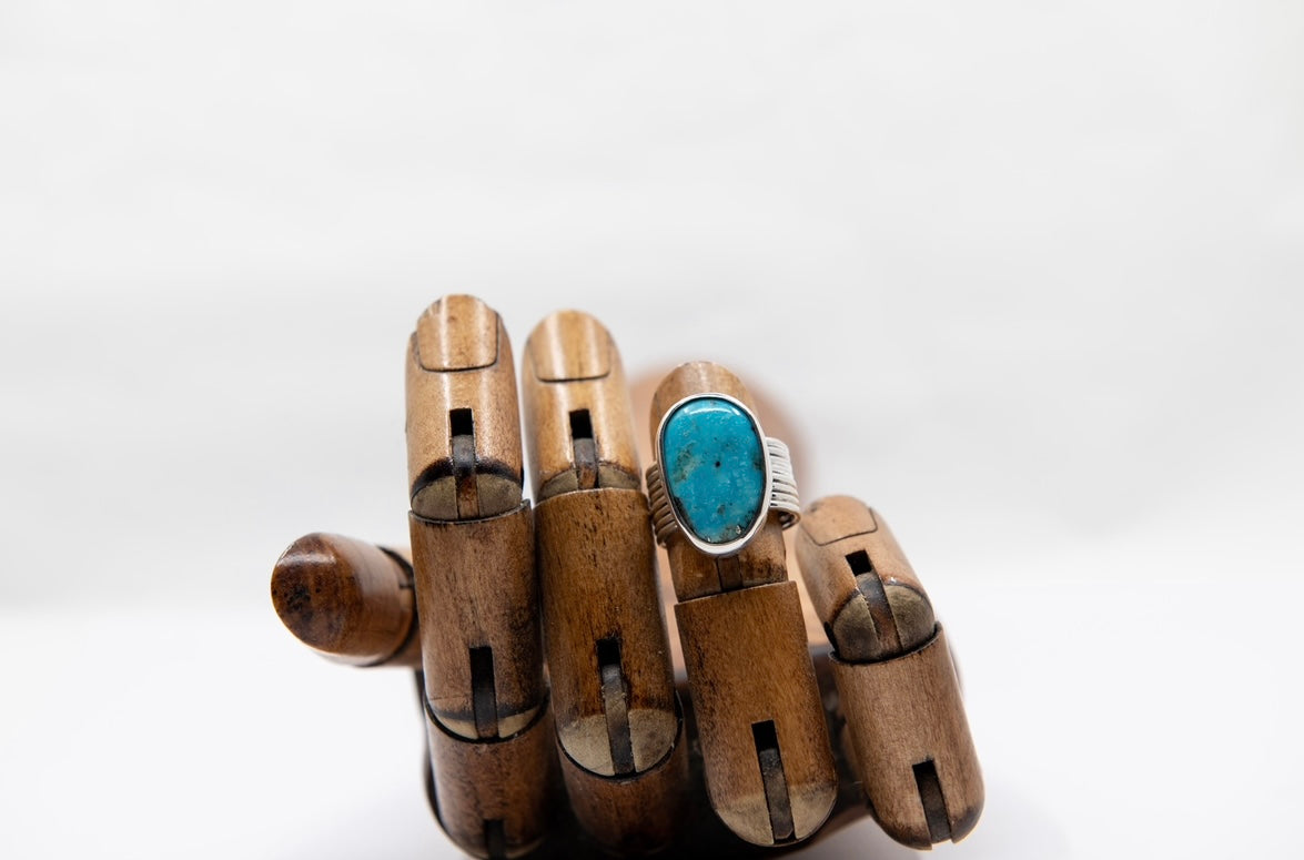 7 Band Turquoise Ring