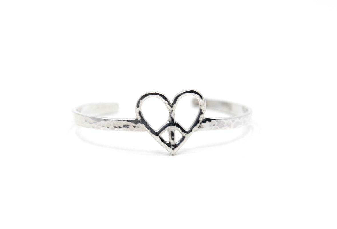 Peace & Love Cuff Bracelet